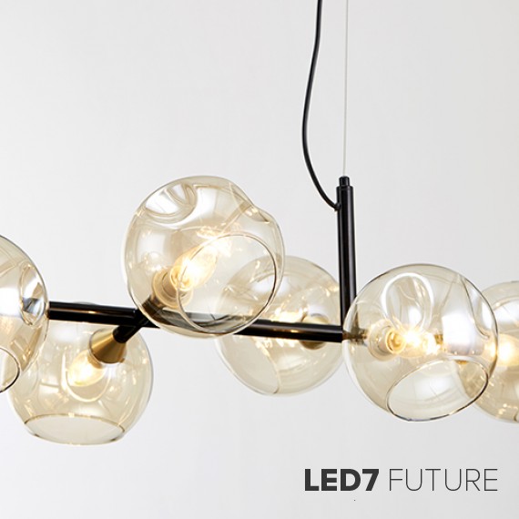 Loft Industry Modern - Space Balls Line Chandelier